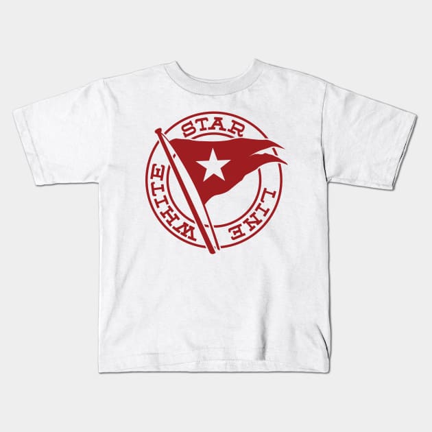 White Star Line Kids T-Shirt by MindsparkCreative